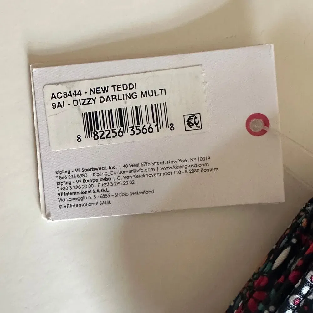 Kipling NEW Teddi Wallet Dizzy Darling Colorful Print Trifold Continental NWT